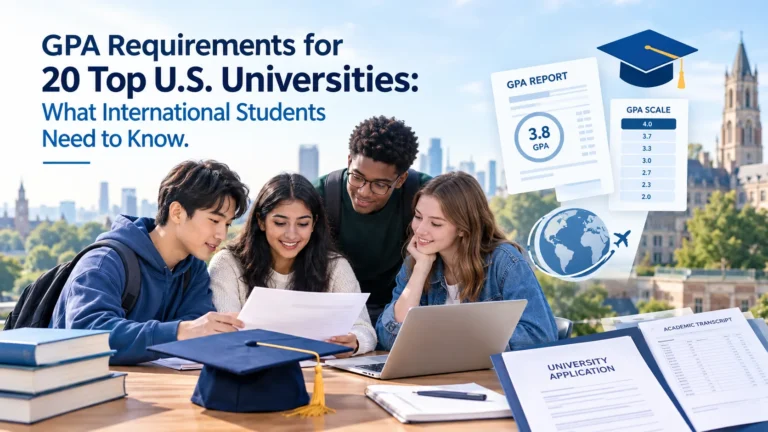 GPA requirements for top U.S. universities for international students